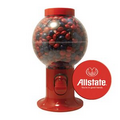 Red Gumball Machine Filled w/ Corporate Color Chocolates